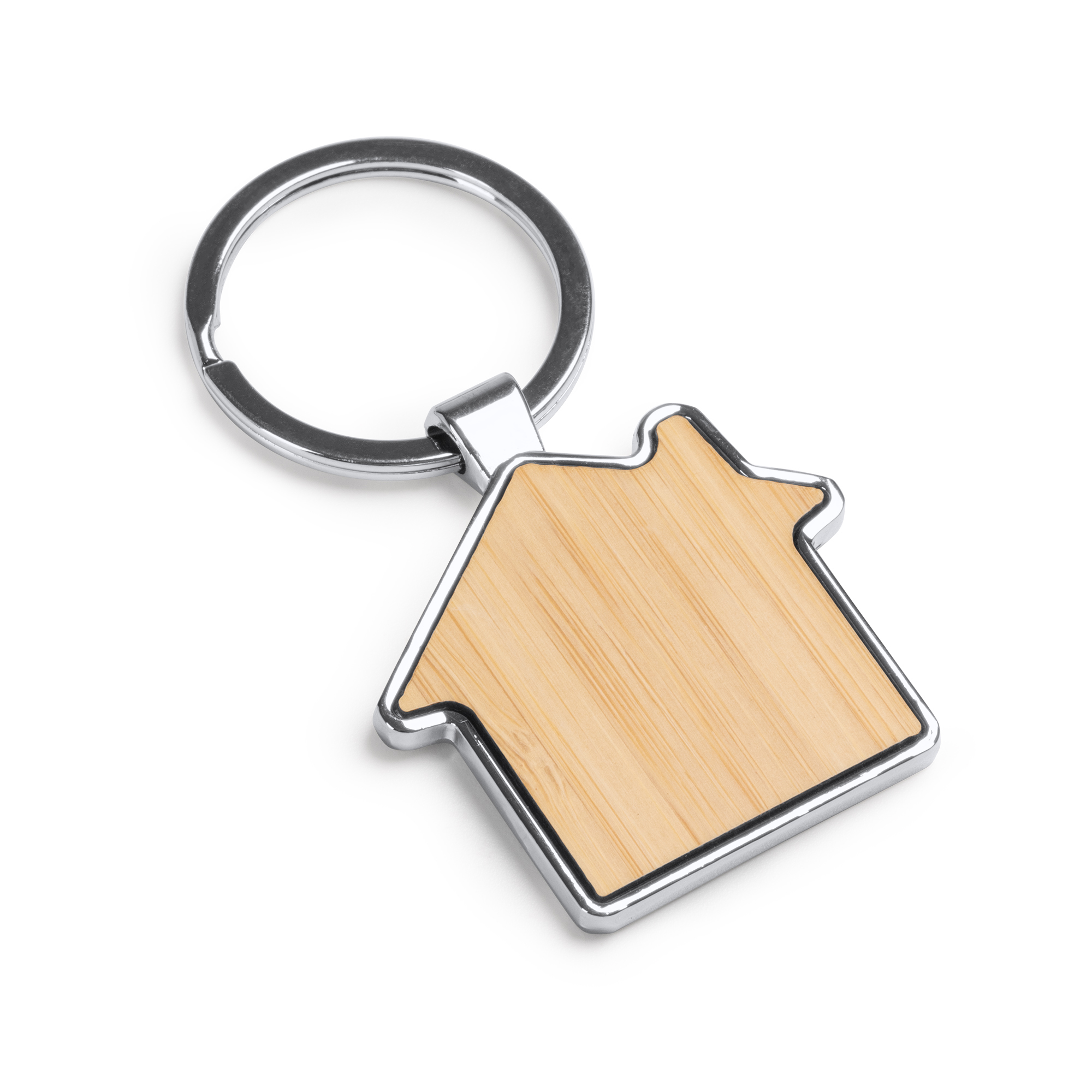 Bamboe Sleutelhanger Huisvorm - 1