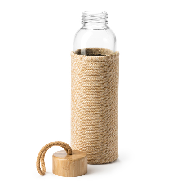 Glazen Drinkfles 500ml Bamboe - 3