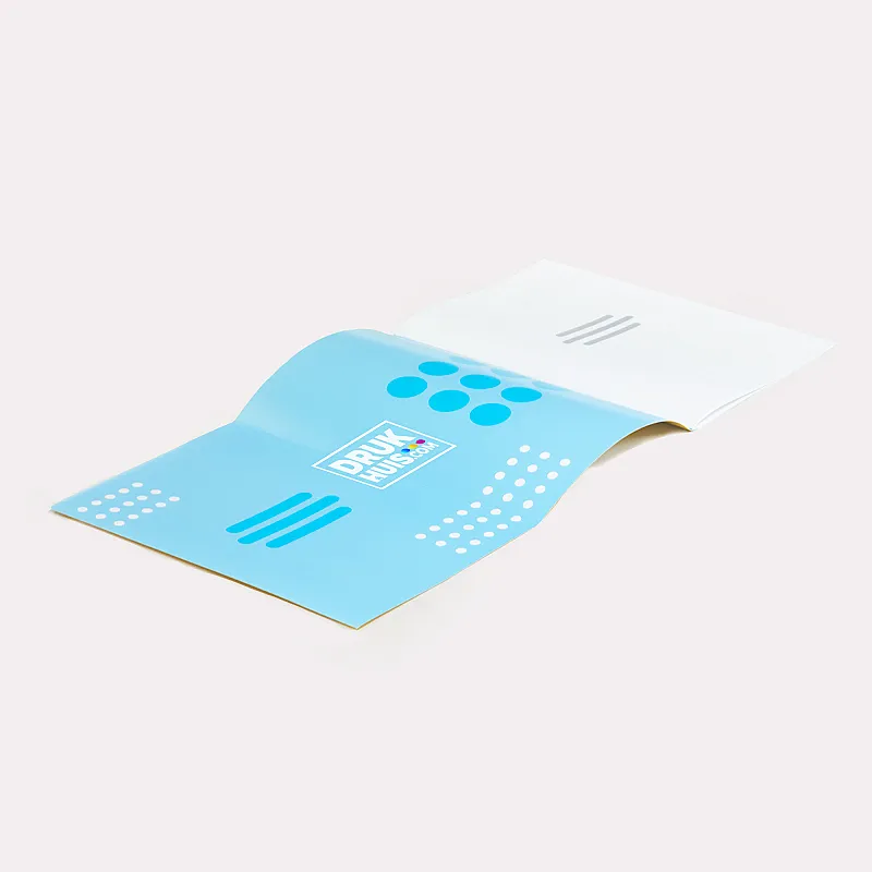 Geniete brochures met flap(pen)