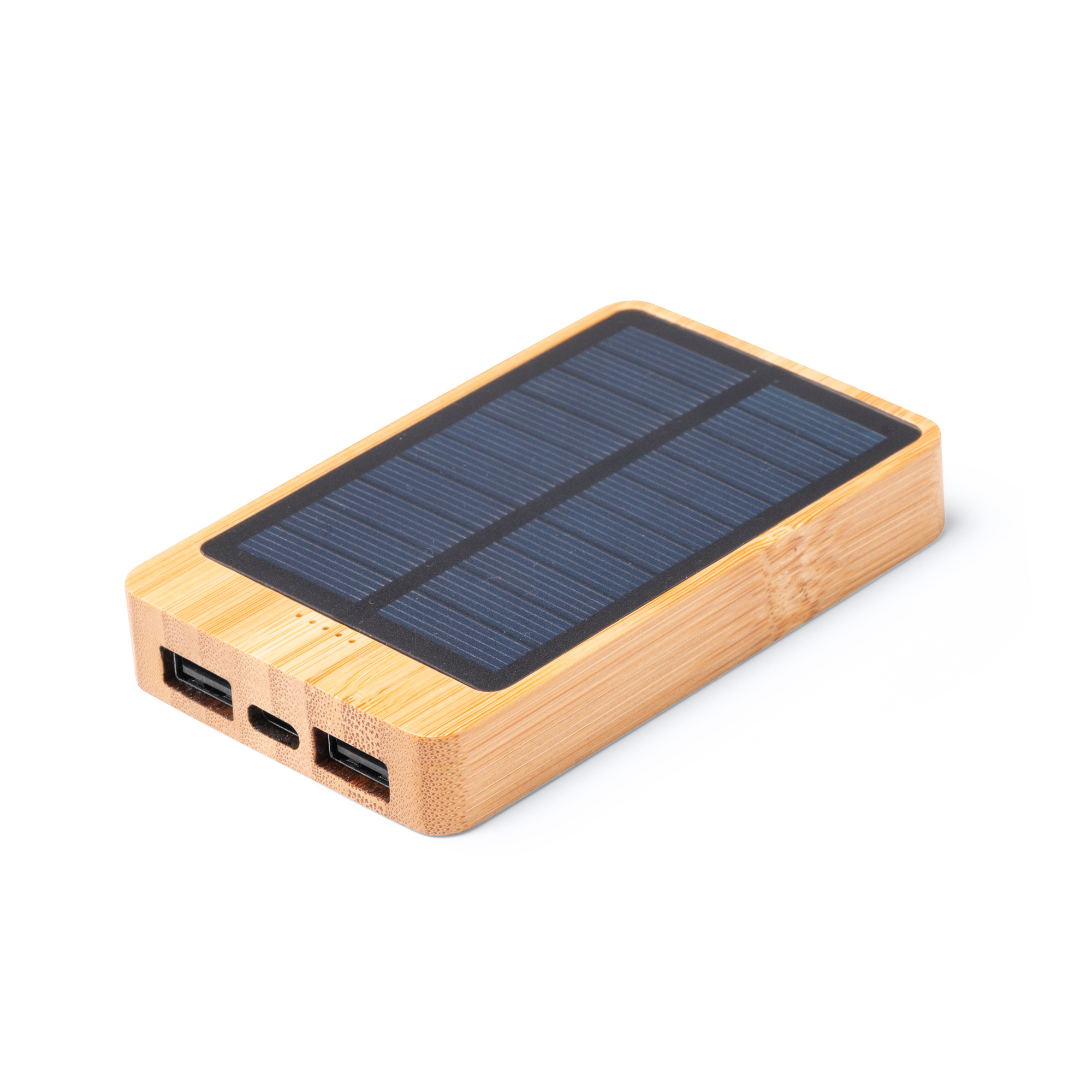 Solar Powerbank van Bamboe - 1