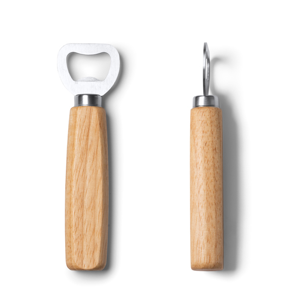 Flessenopener met Houten Handgreep - 4
