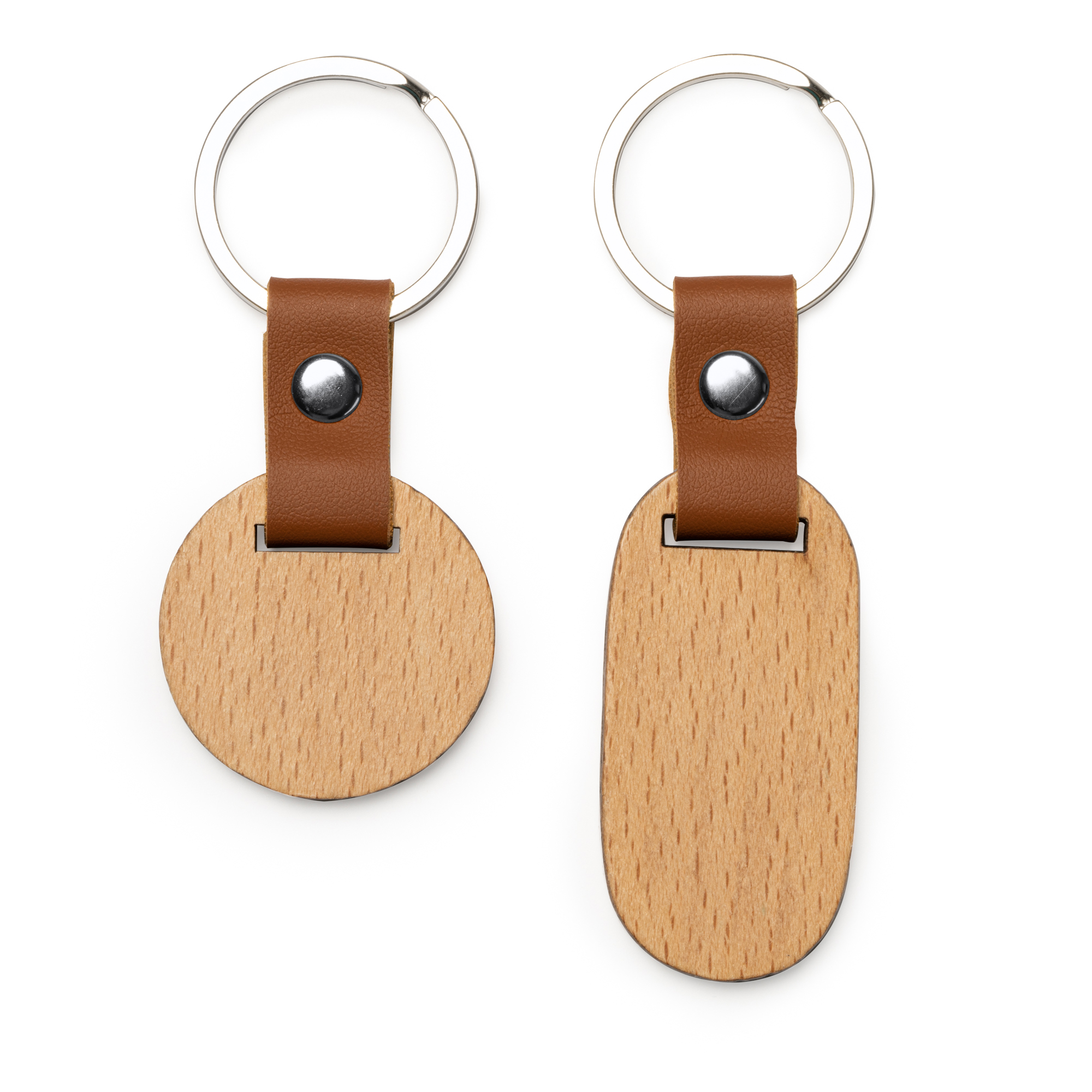Sleutelhanger Hout Eco-leer - 4