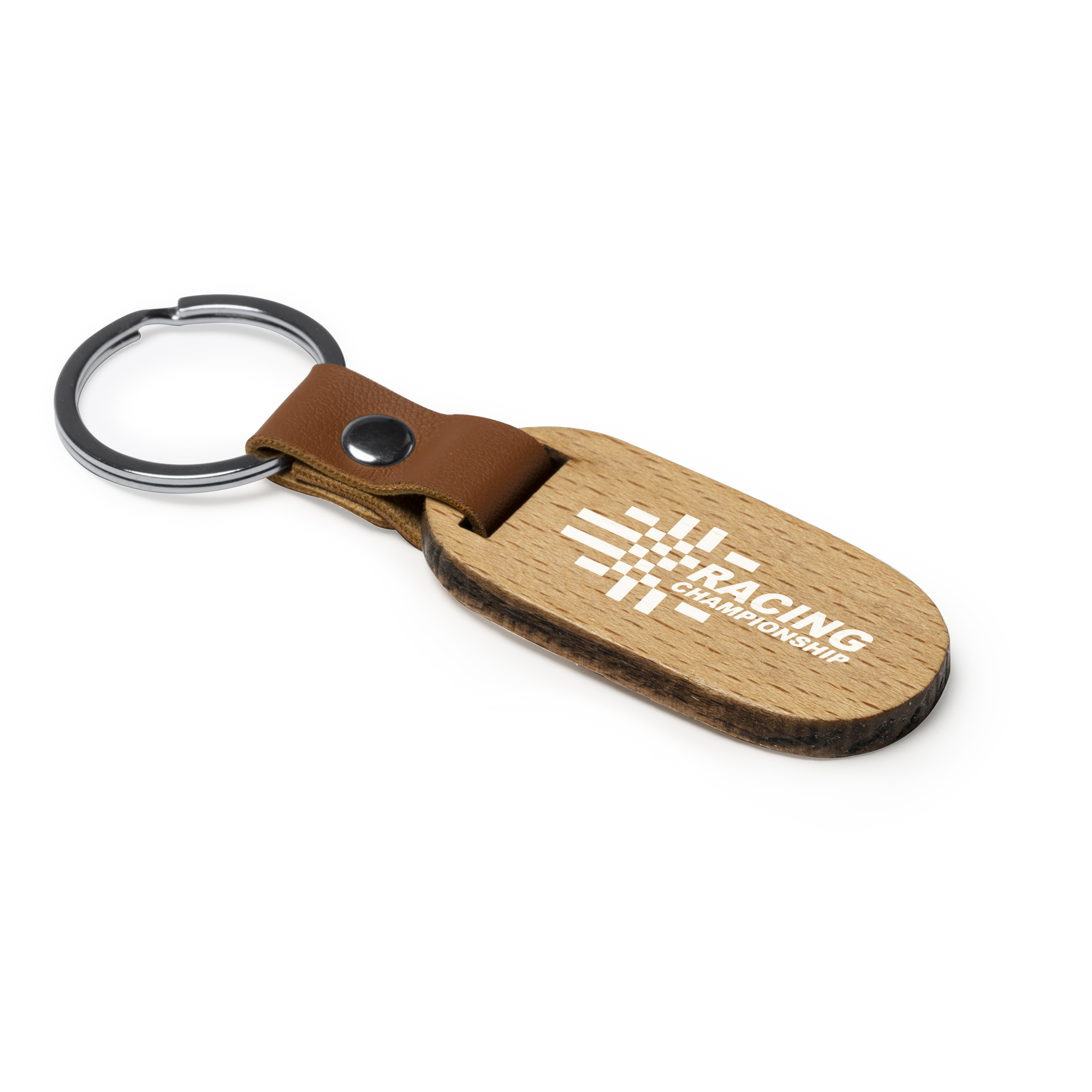 Sleutelhanger Hout Eco-leer - 6