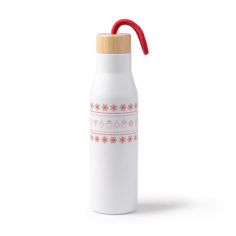 RVS Dubbelwandige Drinkfles Kerst