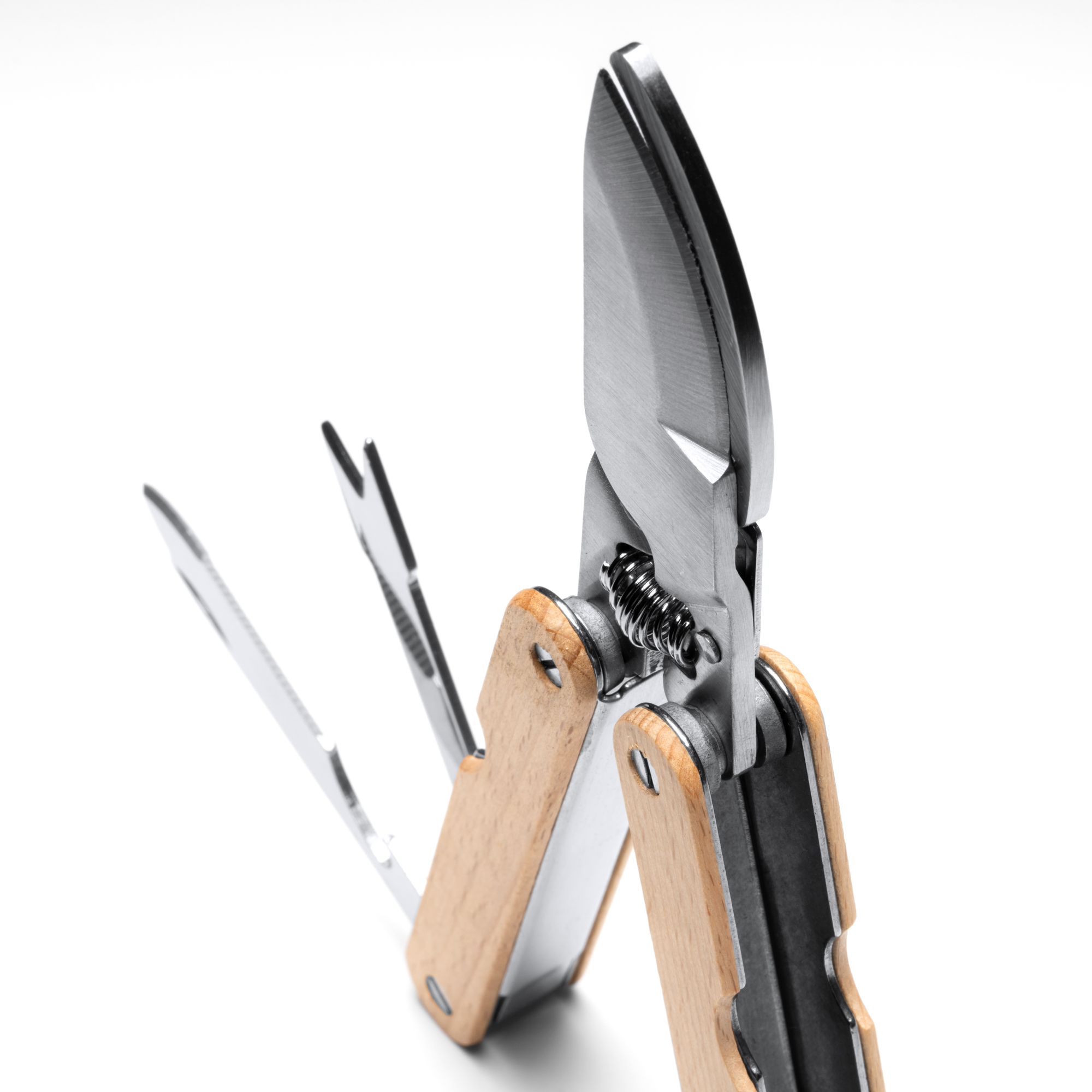 RVS Multitool met Bamboe Handvat - 2